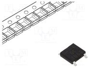 Bridge rectifier: single-phase; 600V; If: 1A; Ifsm: 30A; ABS; SMT DC COMPONENTS