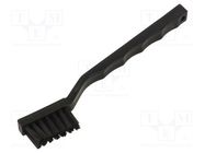 Brush; ESD; L: 180mm; Bristle len: 16mm EUROSTAT GROUP