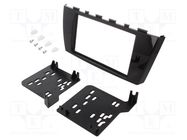 Radio frame; Mitsubishi; 2 DIN; black gloss,grey gloss METRA