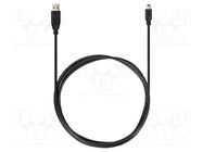 Test acces: USB cable; black; USB A,USB mini; 2000mm TESTO