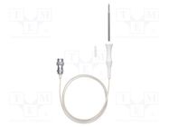 Probe: T-type temperature; -50÷300°C; Probe dia: 4mm; Len: 1m; IP67 TESTO