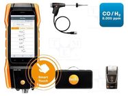 Meter: flue gas analyzer; LCD 5"; 1280x720; 0÷21% (O2) TESTO