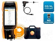 Meter: flue gas analyzer; LCD 5"; 1280x720; 0÷21% (O2) TESTO