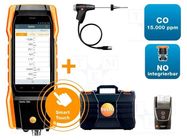 Meter: flue gas analyzer; LCD 5"; 1280x720; 0÷21% (O2) TESTO