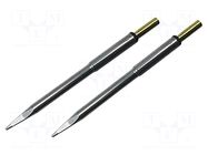 Tip; cutting; 1.3mm; 413°C; for soldering station; 2pcs. METCAL