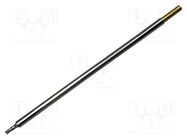 Tip; chisel,elongated; 2.5mm; 357°C; for soldering station METCAL