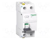 RCBO breaker; Inom: 25A; Ires: 30mA; Max surge current: 3kA; IP20 SCHNEIDER ELECTRIC