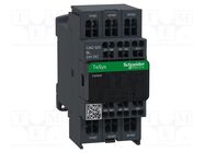 Contactor: 5-pole; NC x2 + NO x3; 24VDC; 10A; CAD,TeSys D; W: 45mm SCHNEIDER ELECTRIC