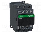 Contactor: 5-pole; NC x2 + NO x3; 110VDC; 10A; CAD,TeSys D; W: 45mm SCHNEIDER ELECTRIC