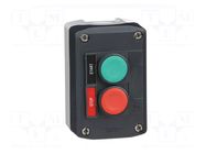 Control cassette; 22mm; Harmony XB5; No.of butt: 2; flat; IP66 SCHNEIDER ELECTRIC