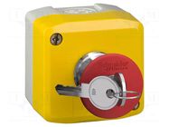 Control cassette; Harmony XB5; No.of butt: 1; mushroom; IP66; NC SCHNEIDER ELECTRIC