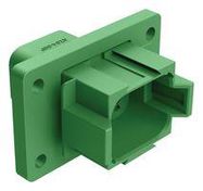 HOUSING, RCPT, 8POS, PLASTIC, GREEN