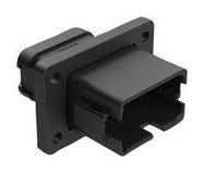 HOUSING, RCPT, 12POS, PLASTIC, BLACK