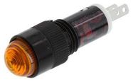 LED PILOT INDICATOR, AMBER, 10MM, 24V