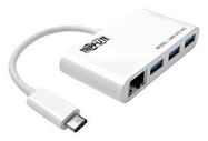 USB HUB W/LAN, 4-PORT, BUS POWERED