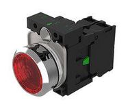 ILLUM INDUSTRIAL PB SW, SPST, 10A, RED