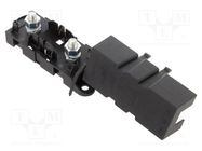 Fuse holder; 500A; M6 screw; Leads: solder lugs M6; UL94V-2; 32V 