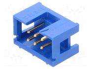 Connector: IDC; socket; male; PIN: 6; Quickie; straight; THT; 2.54mm AMPHENOL COMMUNICATIONS SOLUTIONS
