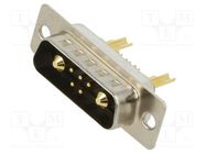 Special D-Sub; plug; male; for cable; soldering; 500V; Layout: 7/2 CONNFLY