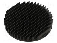 Heatsink: extruded; grilled; LED; black; L: 10mm; 5.2K/W; aluminium FISCHER ELEKTRONIK