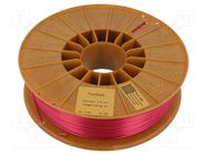 Filament: PLA SILK; 1.75mm; fuchsia; 195÷225°C; 800g ROSA 3D