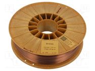 Filament: PLA SILK; 1.75mm; bronze; 195÷225°C; 800g ROSA 3D