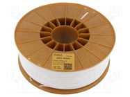 Filament: ABS+; 1.75mm; white; 230÷270°C; 1kg; Table temp: 80÷110°C ROSA 3D