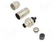 Connector: M12; male; 713; 60V; IP67; for cable; screw terminal BINDER