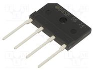 Bridge rectifier: single-phase; Urmax: 60V; If: 4A; Ifsm: 60A; flat SHINDENGEN