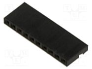 Connector: pin strips; plug; female; PIN: 10; Pitch: 2mm; for cable HARWIN