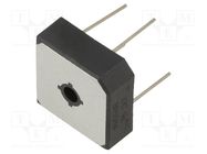 Bridge rectifier: single-phase; Urmax: 800V; If: 50A; Ifsm: 500A DC COMPONENTS