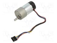 Motor: DC; with gearbox; 6÷12VDC; 5.5A; Shaft: D spring; 200rpm POLOLU