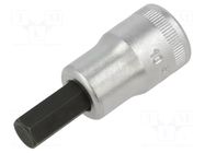 Socket; hex key,socket spanner; HEX 10mm; 1/2"; INHEX STAHLWILLE