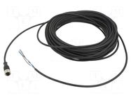 Cable: for sensors/automation; M12; PIN: 4; straight; 15m; plug TELEMECANIQUE SENSORS