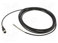 Connection lead; UNF 1/2-20; PIN: 3; straight; 5m; plug; 250VAC; 4A TELEMECANIQUE SENSORS