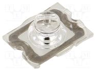 LED lens; rectangular; plexiglass PMMA; H: 6.9mm LEDIL