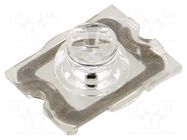 LED lens; rectangular; plexiglass PMMA; H: 6.9mm LEDIL