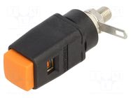 Laboratory clamp; orange; 70VDC; 33VAC; 16A; screw,spring clamp SCHÜTZINGER