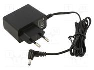 Power supply: switching; mains,plug; 9VDC; 1A; 9W; Plug: EU; 76% ESPE