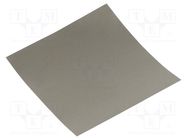 Shielding mat; 80x80x0.05mm; Permeability: 230; self-adhesive KEMET