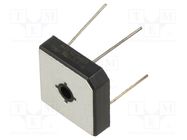 Bridge rectifier: single-phase; Urmax: 1kV; If: 25A; Ifsm: 350A DC COMPONENTS