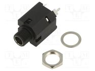 Connector: Jack 6,3mm; socket; female; stereo; ways: 3; straight AMPHENOL