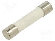 Fuse: fuse; quick blow; 12A; 250VAC; ceramic; 6.3x32mm; brass OPTIFUSE