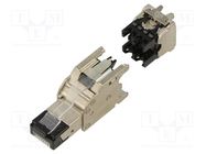 Connector: RJ45; plug; PIN: 8; Cat: 6a; shielded; Layout: 8p8c PANDUIT