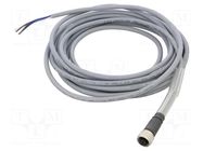 Cable: for sensors/automation; PIN: 4; straight; 5m; M12; 250VAC; 4A CARLO GAVAZZI