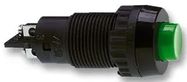 SWITCH, PUSHBUTTON, MOM, OPAQUE, BLACK