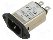 Connector: AC supply; socket; male; 10A; 250VAC; IEC 60320; C14 (E) XP POWER