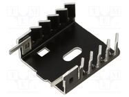 Heatsink: extruded; U; black; L: 36.2mm; W: 30.4mm; H: 36.2mm; 17K/W FISCHER ELEKTRONIK