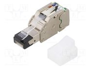 Connector: RJ45; plug; PIN: 4; Cat: 5e; shielded; Layout: 8p4c; 22AWG PANDUIT