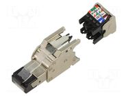 Connector: RJ45; plug; PIN: 8; Cat: 6a; shielded; 8p8c; 26AWG÷22AWG PANDUIT